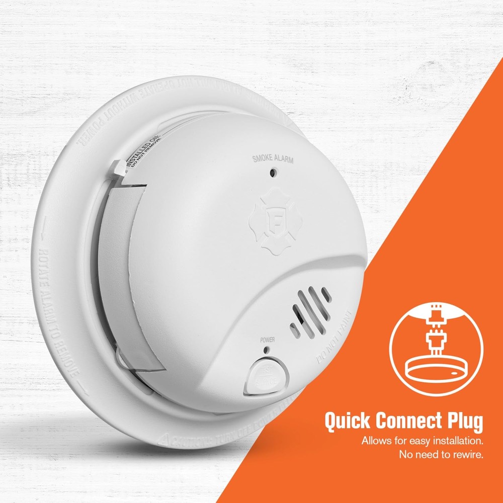 Smoke Detector Interconnected - Detector de Humo Interconectable con Cableado