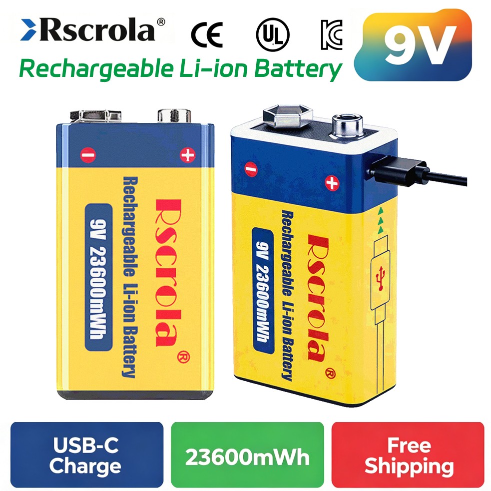 Smoke Detector Interconnected - Batería Recargable de 9V, 23600mWh de