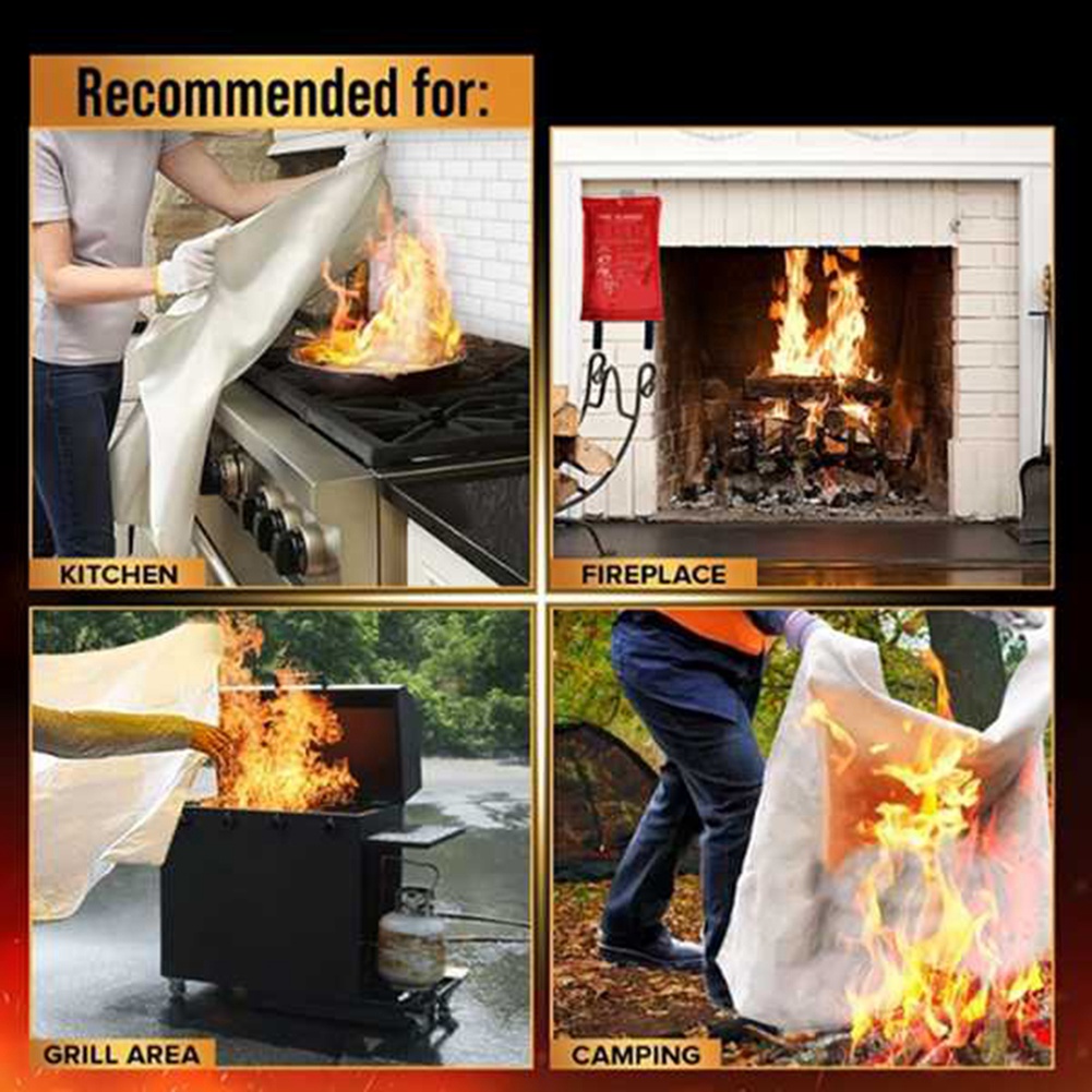 Fire Blanket Kitchen - Manta contra incendios de emergencia AED2,