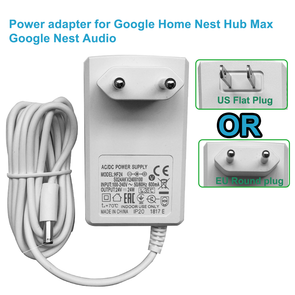 Adaptador de Alimentación de 2 - Google Speaker Nest Audio reseña y precio