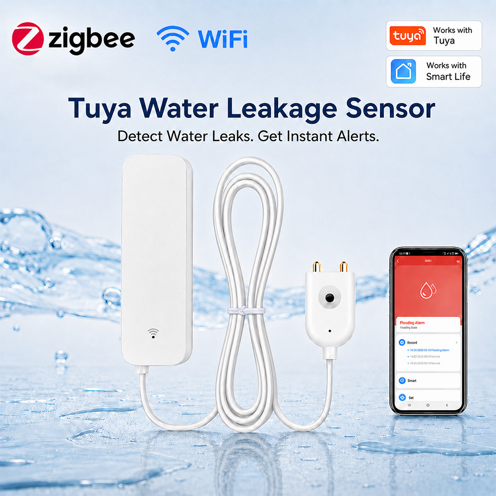 Sensor de Fugas de Agua ZigBee - Water Alarm Sensor reseña y precio