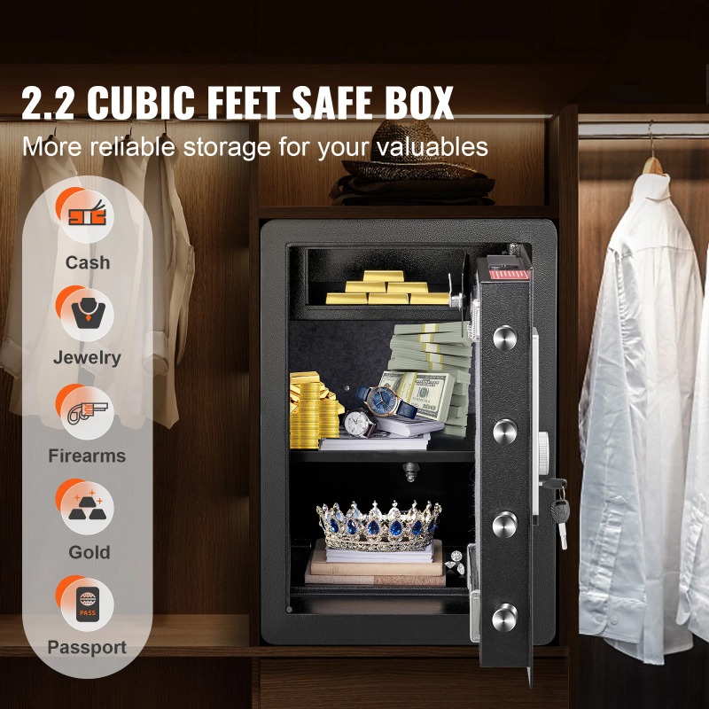 SucceBuy Caja fuerte eléctrica - Fire Safe Document reseña y precio