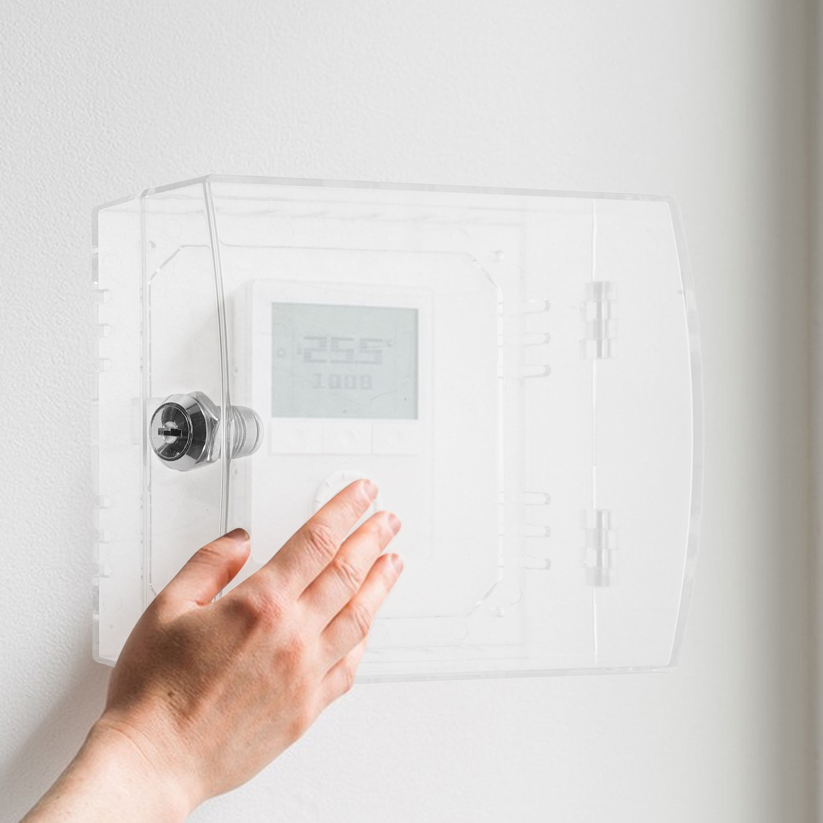 Caja de seguridad acrílica tra - Lockbox Key Secure reseña y precio