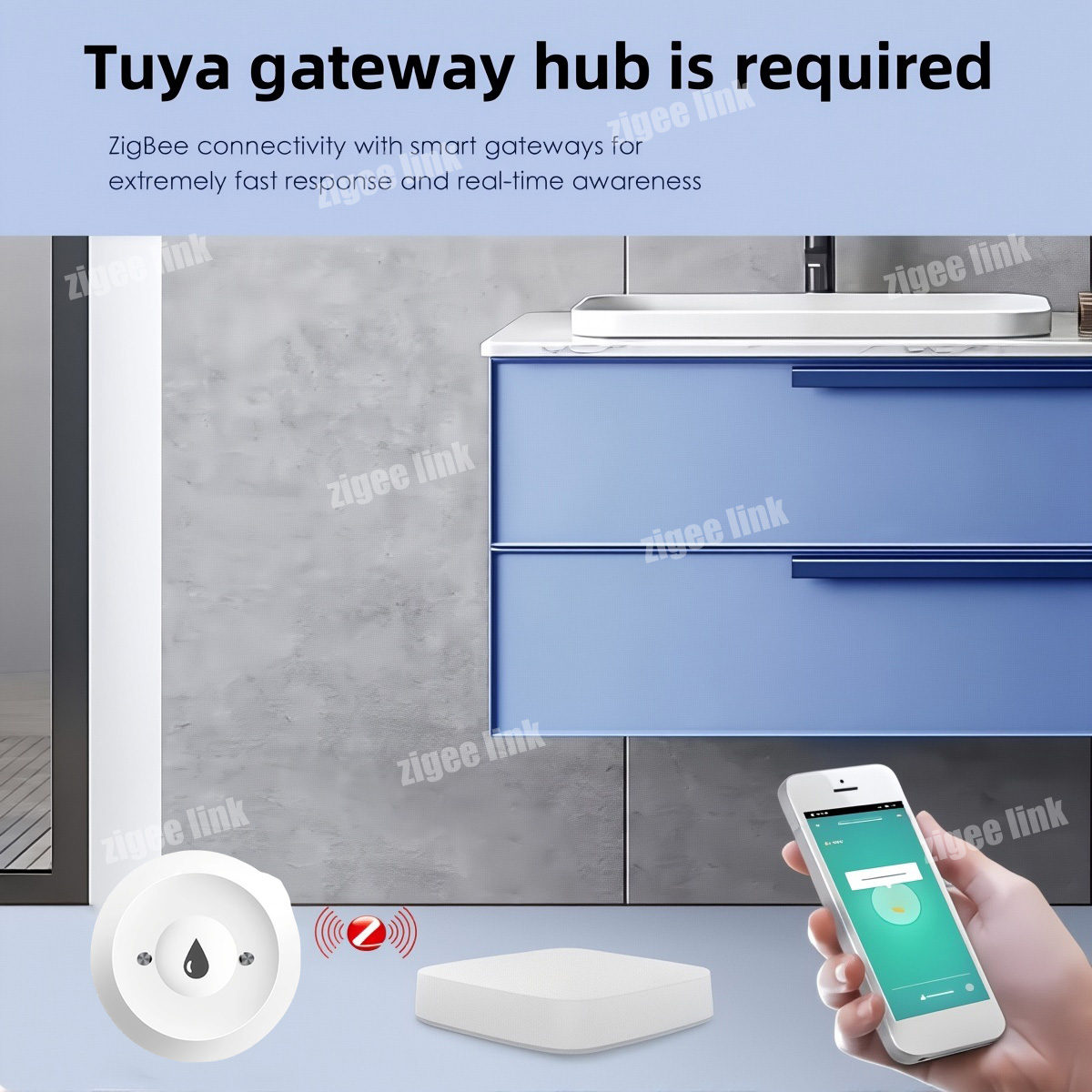Sensor de Agua ZigBee 3.0, Det - Water Alarm Sensor reseña y precio