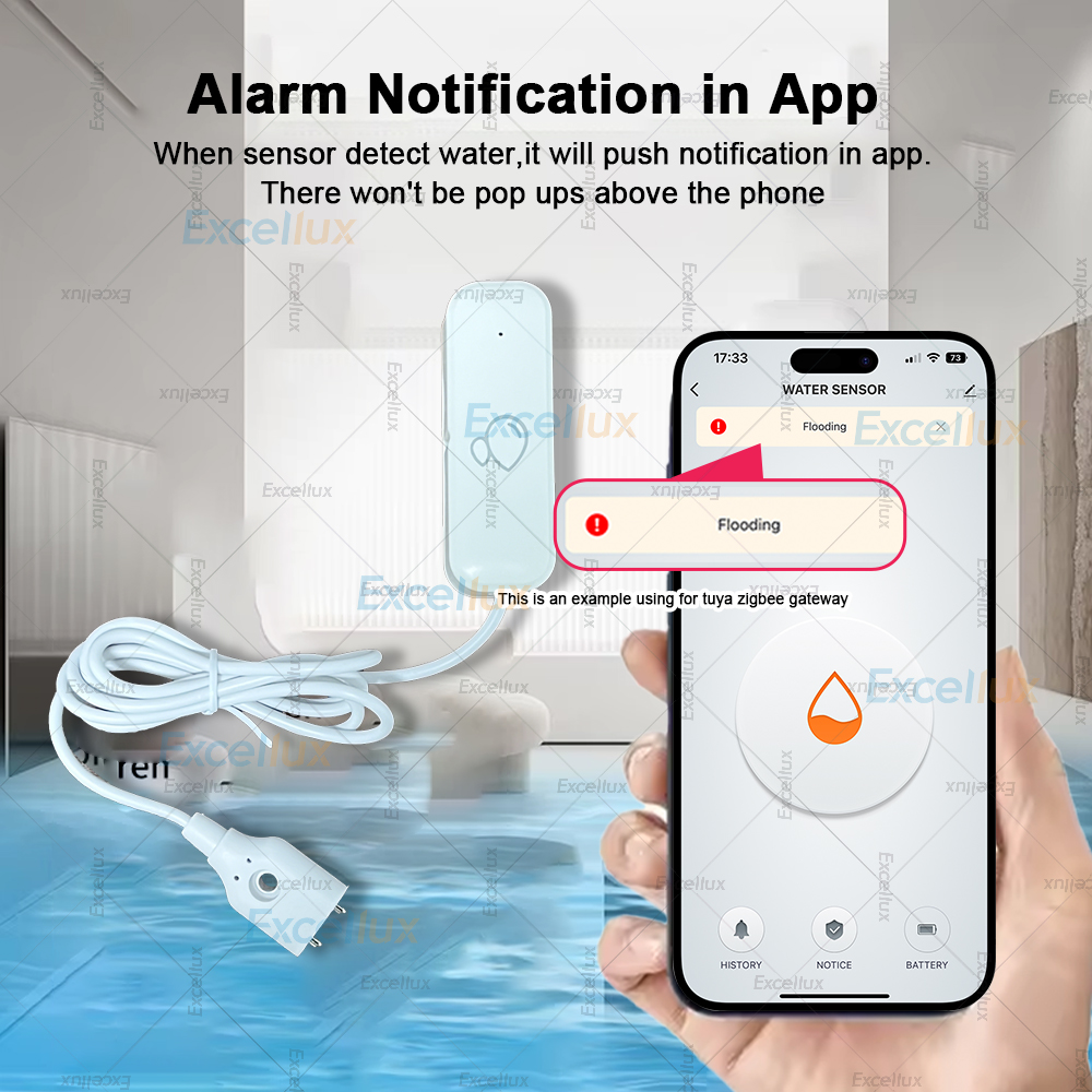Sensor Inteligente Zigbee para - Water Alarm Sensor reseña y precio