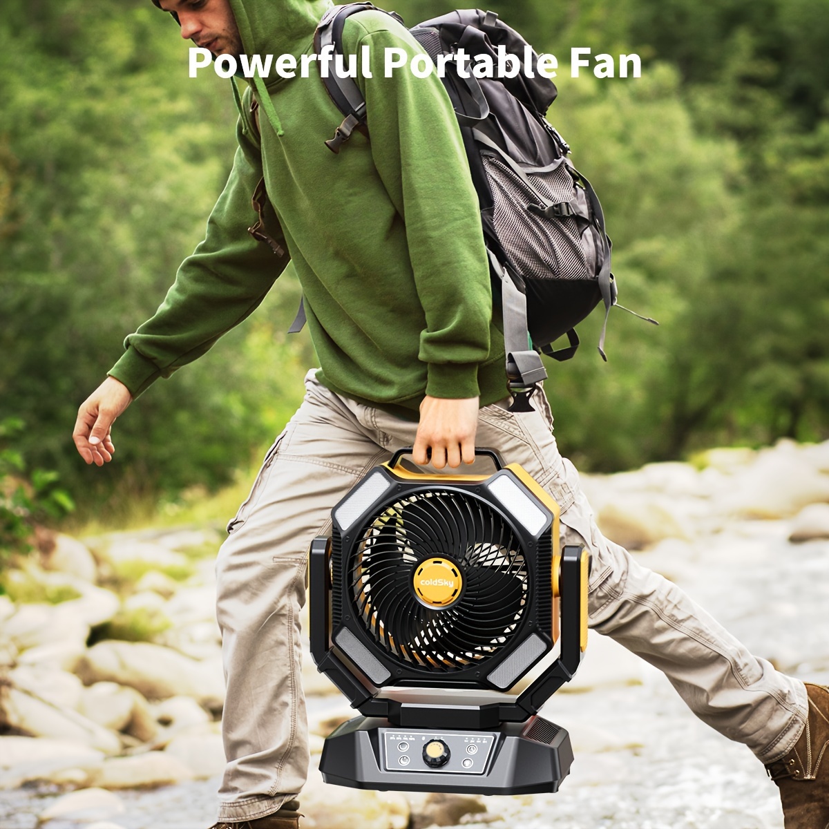 coldSky Ventilador de camping, - Power Outage Light reseña y precio