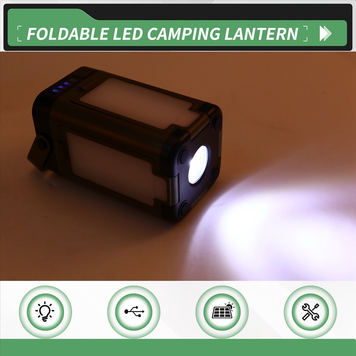 Linterna LED Plegable X08A par - Power Outage Light reseña y precio