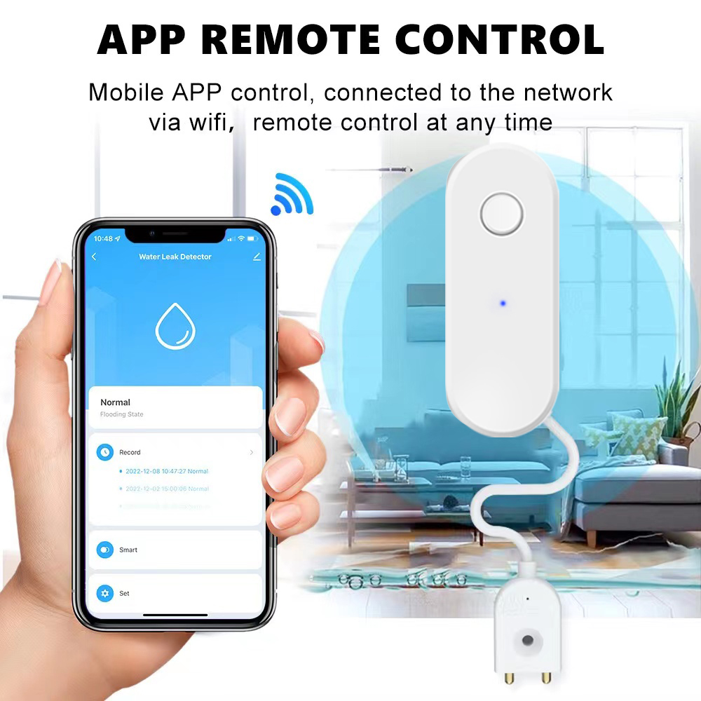 Tuya-Sensor inteligente de fug - Water Alarm Sensor reseña y precio